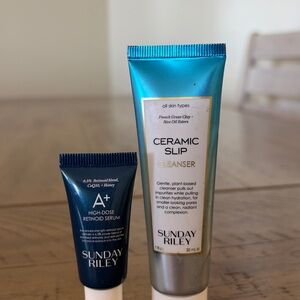 Sunday Riley A+ Serum and Ceramic Slip Cleanser Set